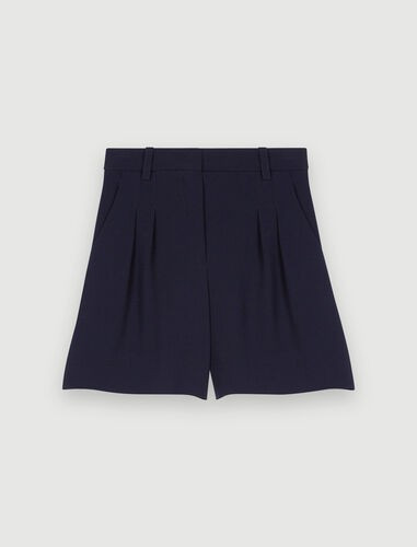 Basic shorts in satin-backed crêpe | Maje (US)