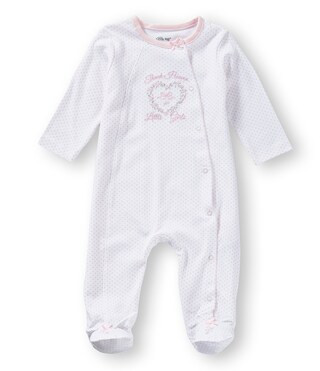 Little Me Baby Girls Thank Heaven for Girls Footie Coverall | Dillard's | Dillard's