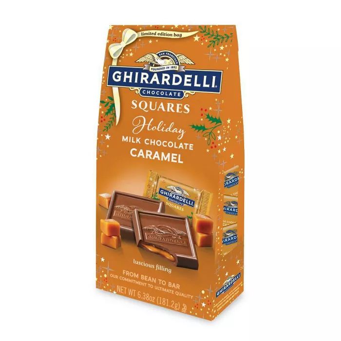 Ghirardelli Holiday Milk Chocolate Caramel Squares - 6.38oz | Target