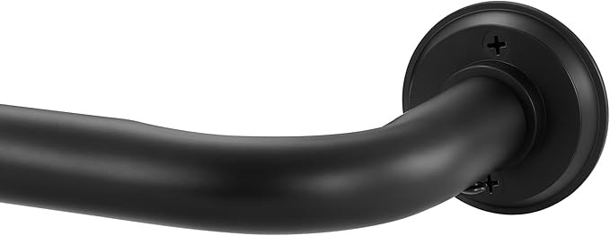 1 1/8 Inch Diameter Room Darkening Curtain Rods 48-84”, Heavy Duty Window Wrap Around Drapery R... | Amazon (US)