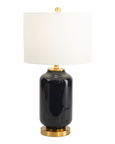 26in Amaia Glass Table Lamp | Bedroom | Marshalls | Marshalls