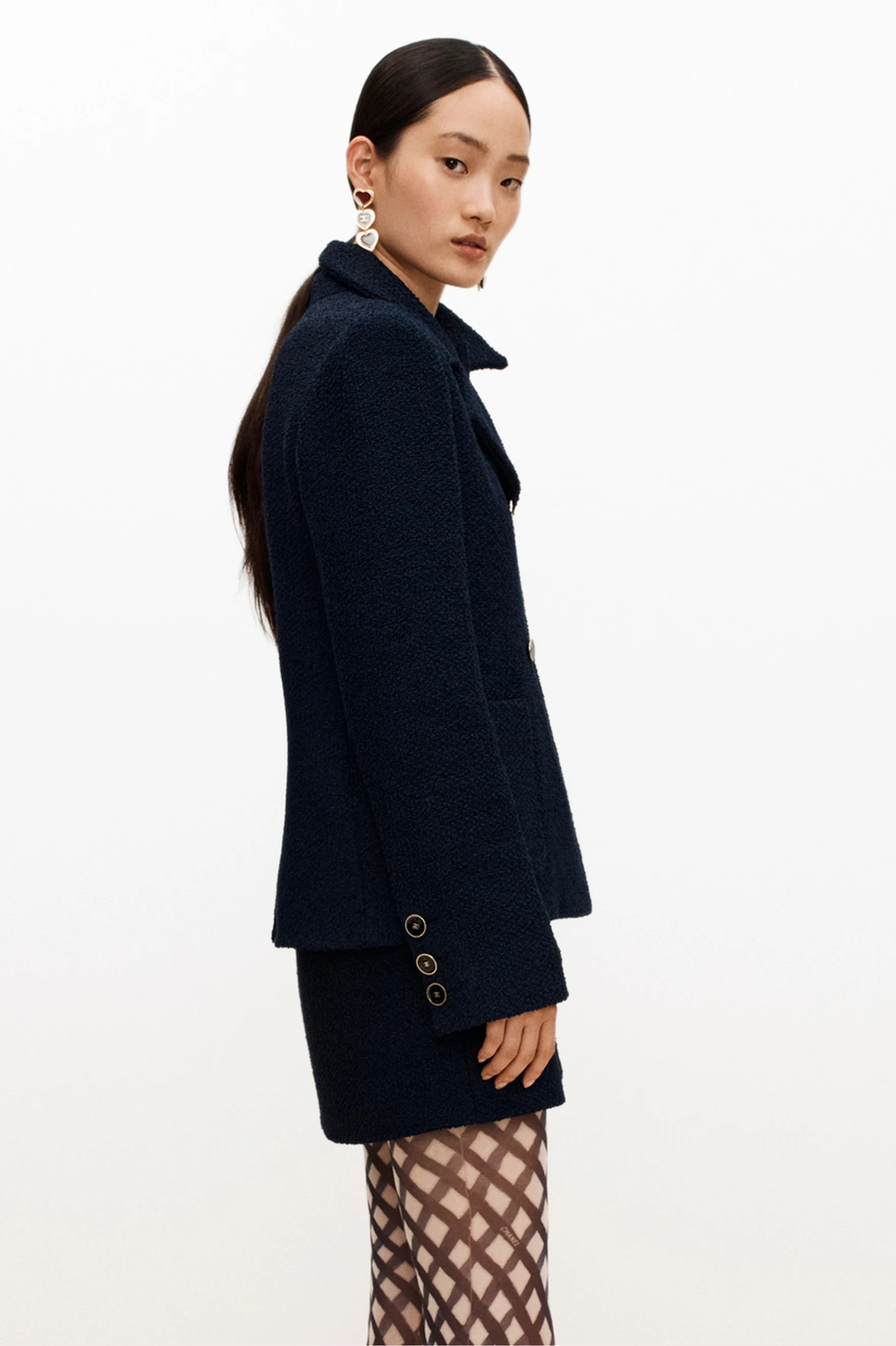 Short skirt - Tweed, navy blue — Fashion | CHANEL | Chanel, Inc. (US)