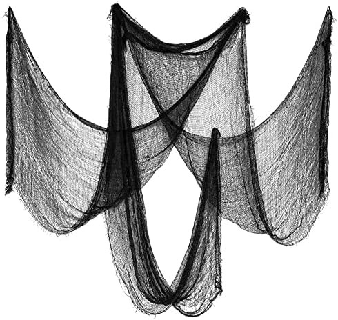 Biubee Pack of 5 Halloween Black Creepy Cloth- Spooky Fabric Cloth Halloween Decorations Clearanc... | Amazon (US)