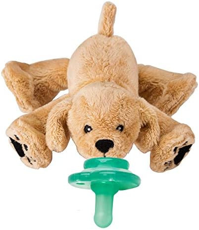 Nookums Paci-Plushies Buddies - Retriever Pacifier Holder - Adapts to Name Brand Pacifiers, Suita... | Amazon (US)