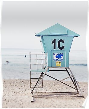 California beach, Ocean, Coast, Beach art Poster | RedBubble US