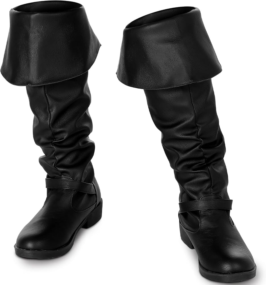 Ramede Medieval Pirate Boots Men Halloween Renaissance Boots Gothic Cosplay Costume for Men | Amazon (US)