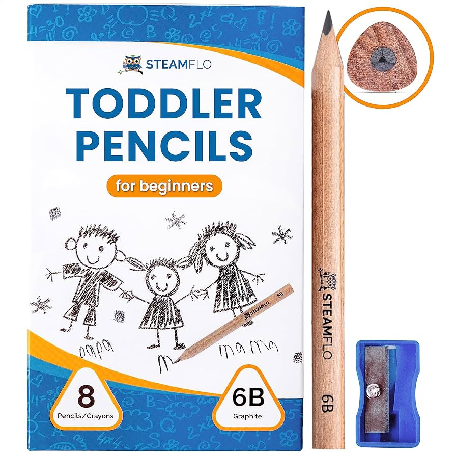 Learning Pencils For Toddlers 2-4 Years–Kids Pencils For Beginners, Toddlers And Preschoolers, ... | Amazon (US)