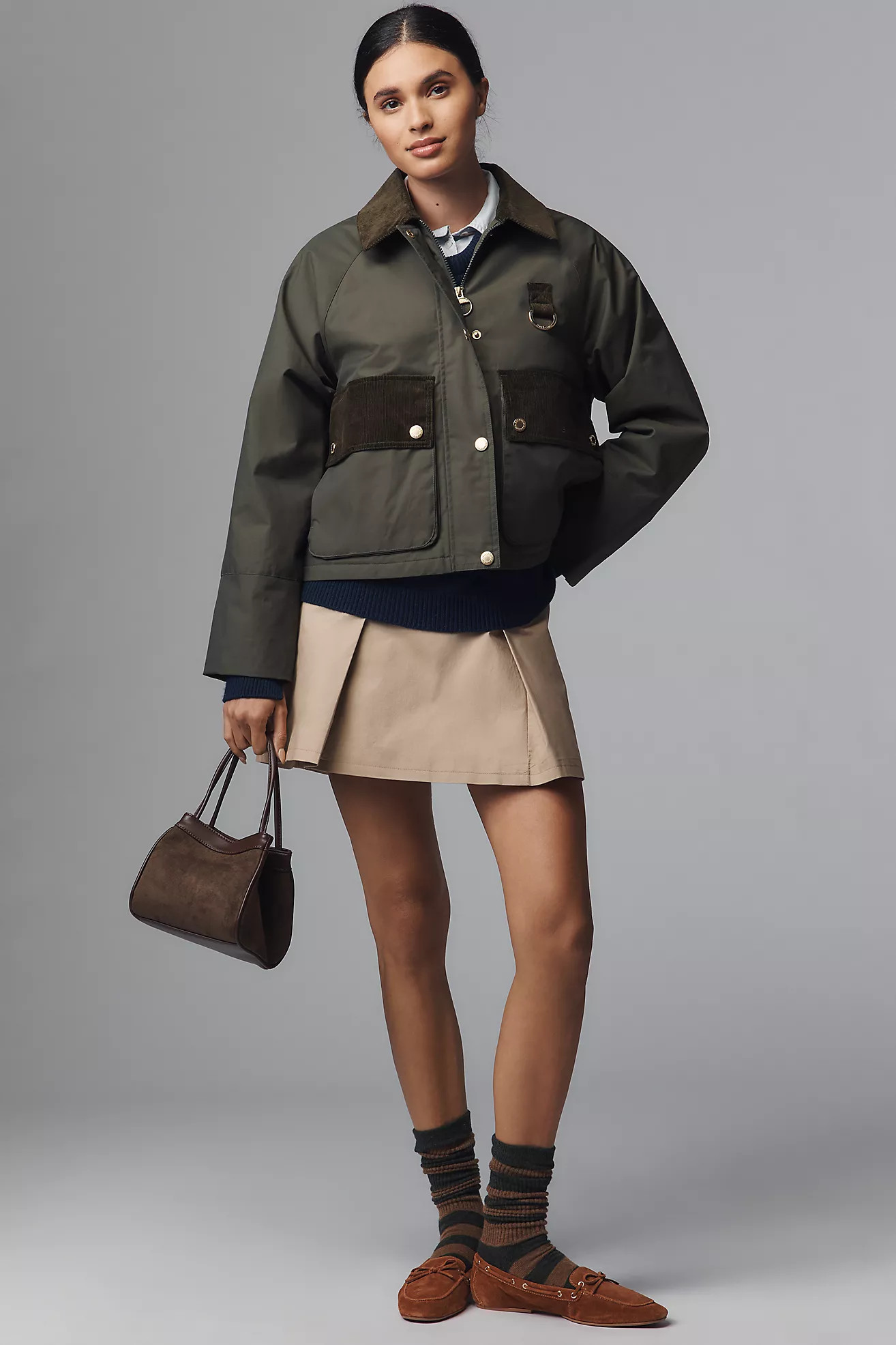 Barbour Phoebe Casual Waxed Cotton Jacket | Anthropologie (US)