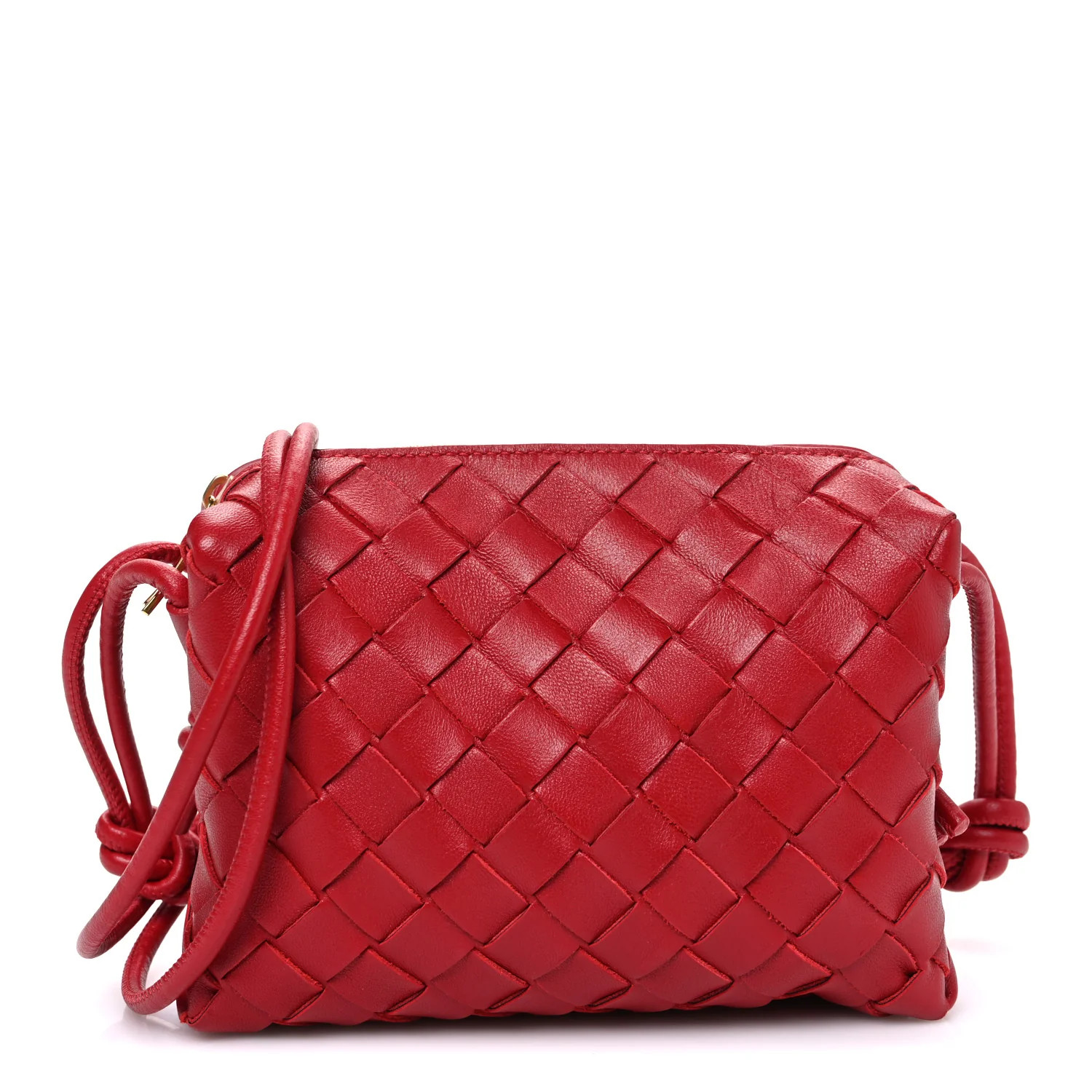 Nappa Intrecciato Mini Loop Camera Bag Apple Candy | FASHIONPHILE (US)