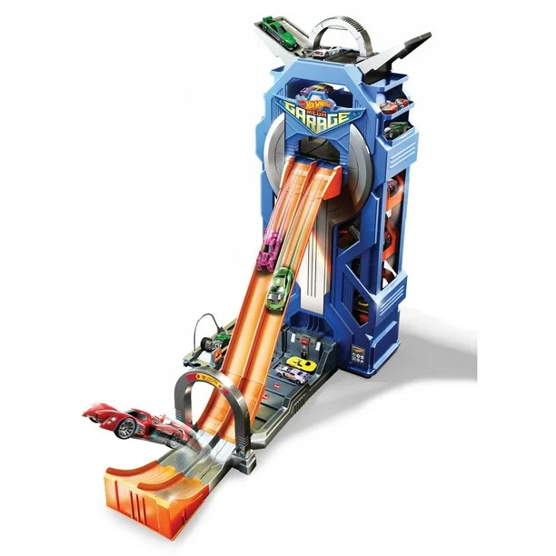 Hot Wheels Mega Garage Car Vehicle Playset, Stores More Than 35 Vehicles | Walmart (US)