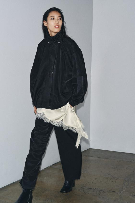 ZW COLLECTION FLUID BOMBER JACKET | Zara UK