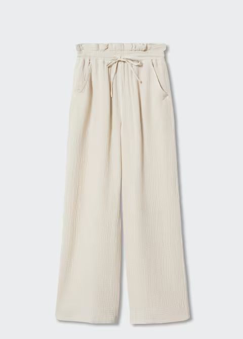 Bambula cotton trousers | MANGO (US)