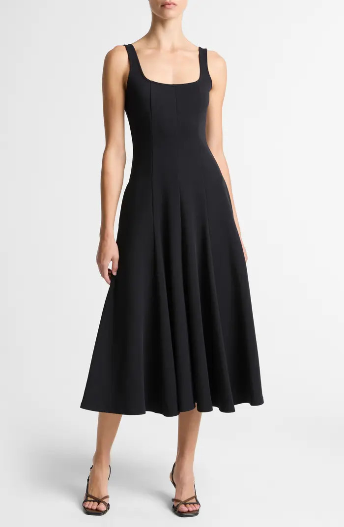 Square Neck Midi Dress | Nordstrom