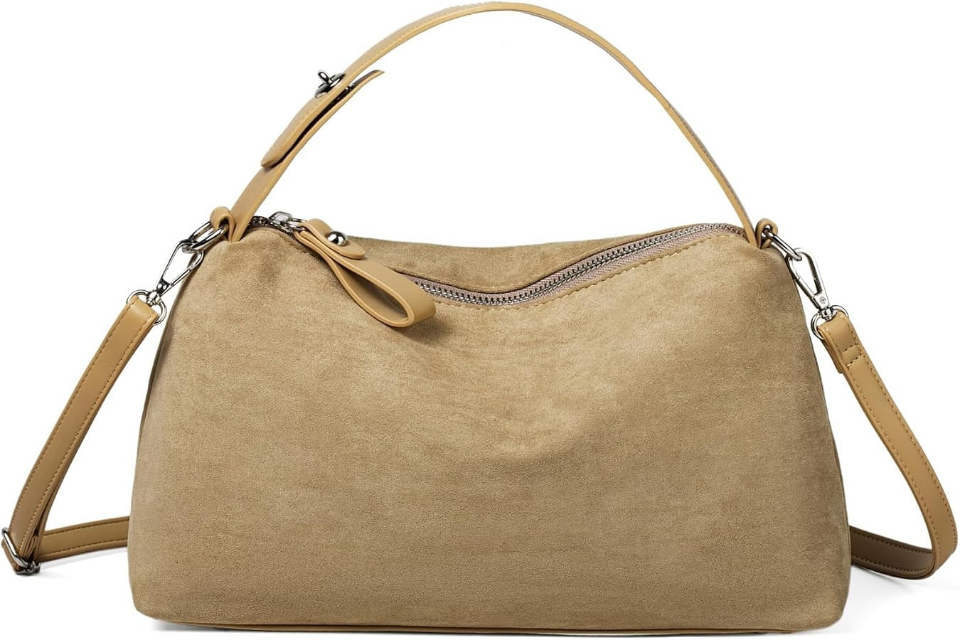 Suede Tote Bag Women 2026 Fall Winter Handbag Retro Crossbody Shoulder Bag Trendy Top Handle Ever... | Amazon (US)