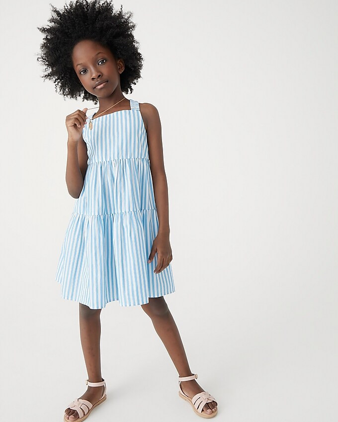 Girls' crisscross apron dress | J. Crew US