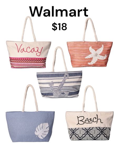 Beach totes for the summer. 

#totes
#totebag
#beachtote

#LTKfindsunder50 #LTKitbag