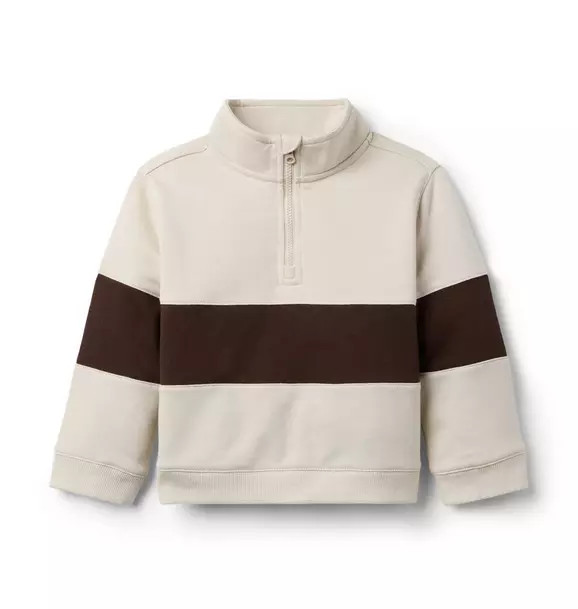Stripe Half Zip Sweatshirt | Janie and Jack