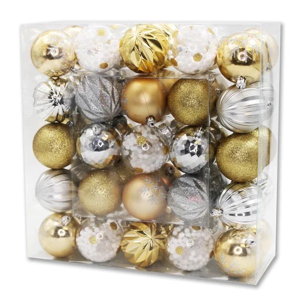Arctic 50 Piece Assorted Ball Holiday Shaped Ornament Set | Wayfair North America