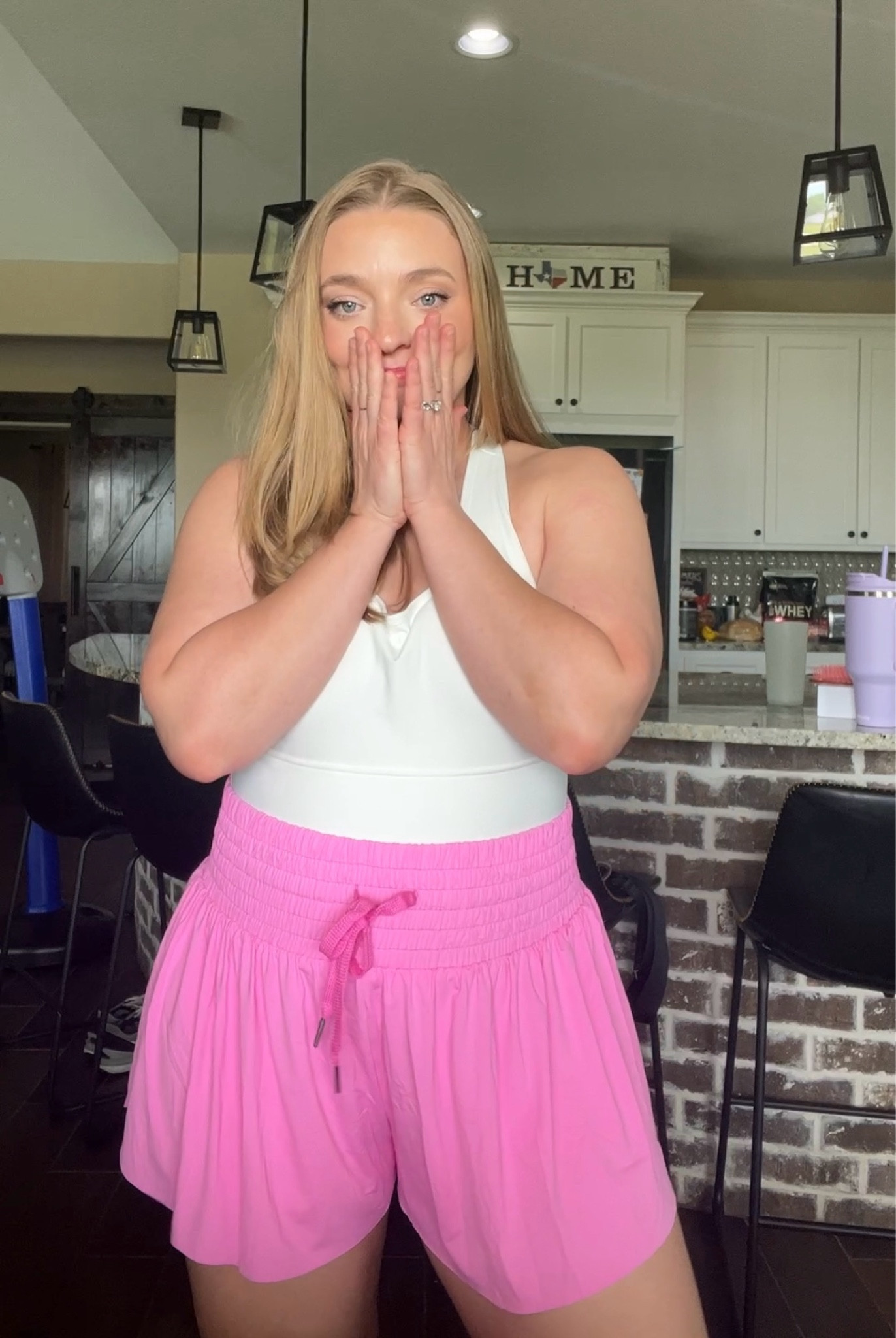 The best cooling shorts for summer! I’m in an xxl (size 14) true to size large. I could have gotten a xl 

#LTKmidsize