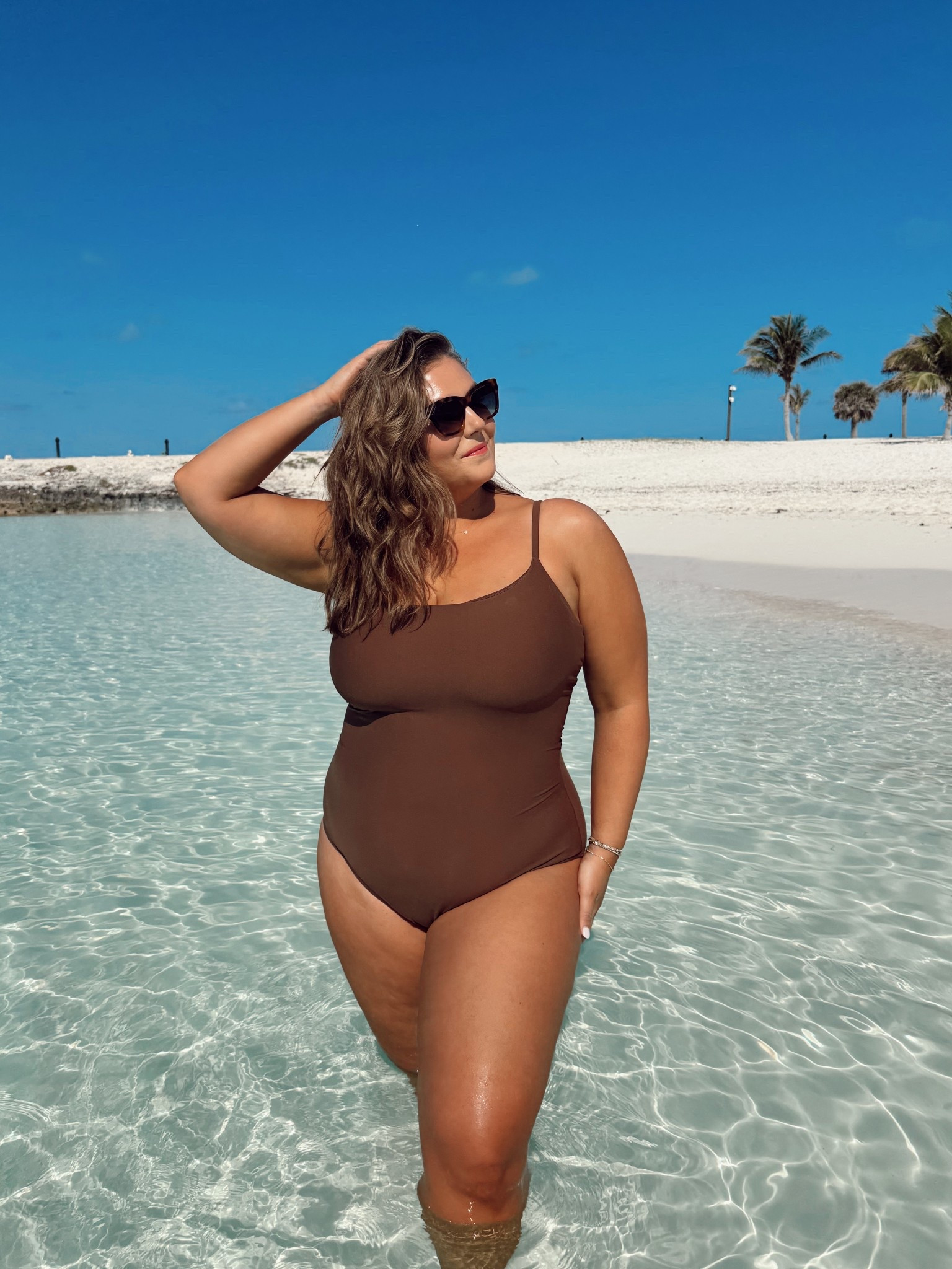 Wearing size 2X in swimsuit. Use CARALYN20 at Stylest. Use CARALYNM at Cakes Body. 

#LTKStyleTip #LTKSwim #LTKPlusSize