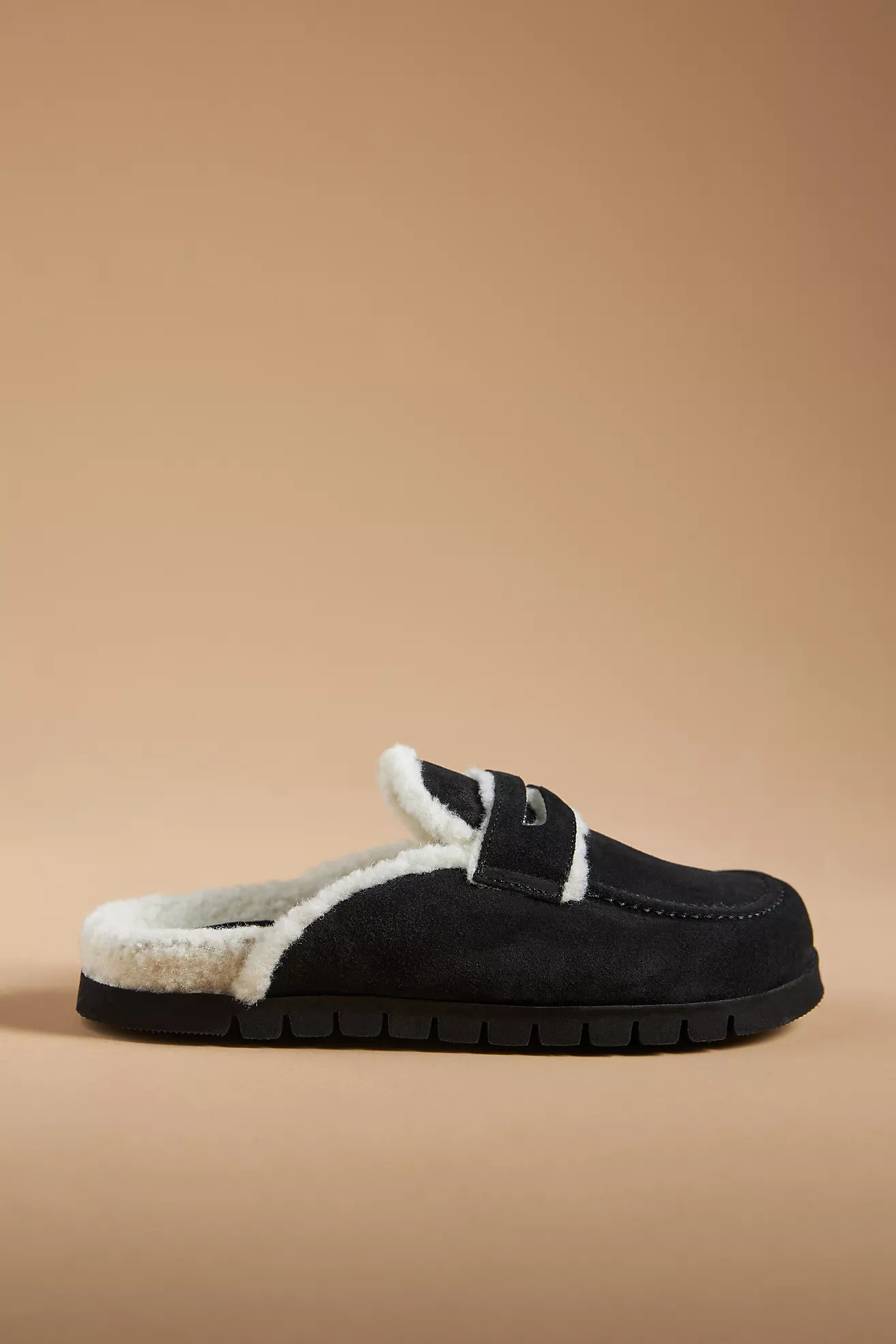 Maeve Faux Shearling Loafer Slippers | Anthropologie (US)