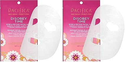 Pacifica Disobey Time Facial Mask - Rose and Peptide 1 Pc (Pack of 2) | Amazon (US)