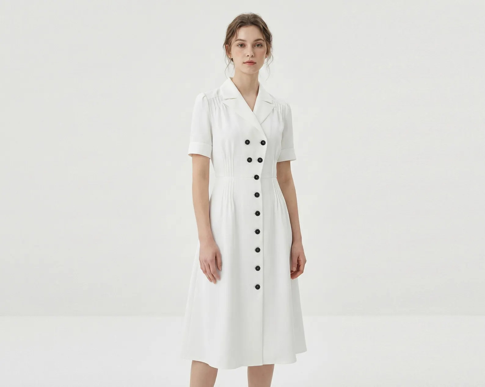 Kate Middleton Inspired White Shirtdress: Handmade Summer Midi Dress | Etsy (Global)