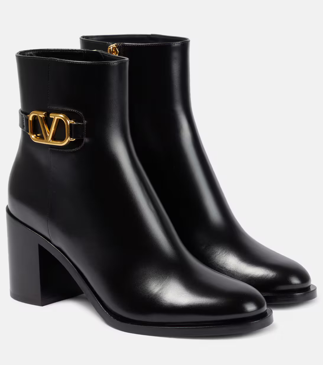 VLogo Signature leather ankle boots | Mytheresa (INTL)
