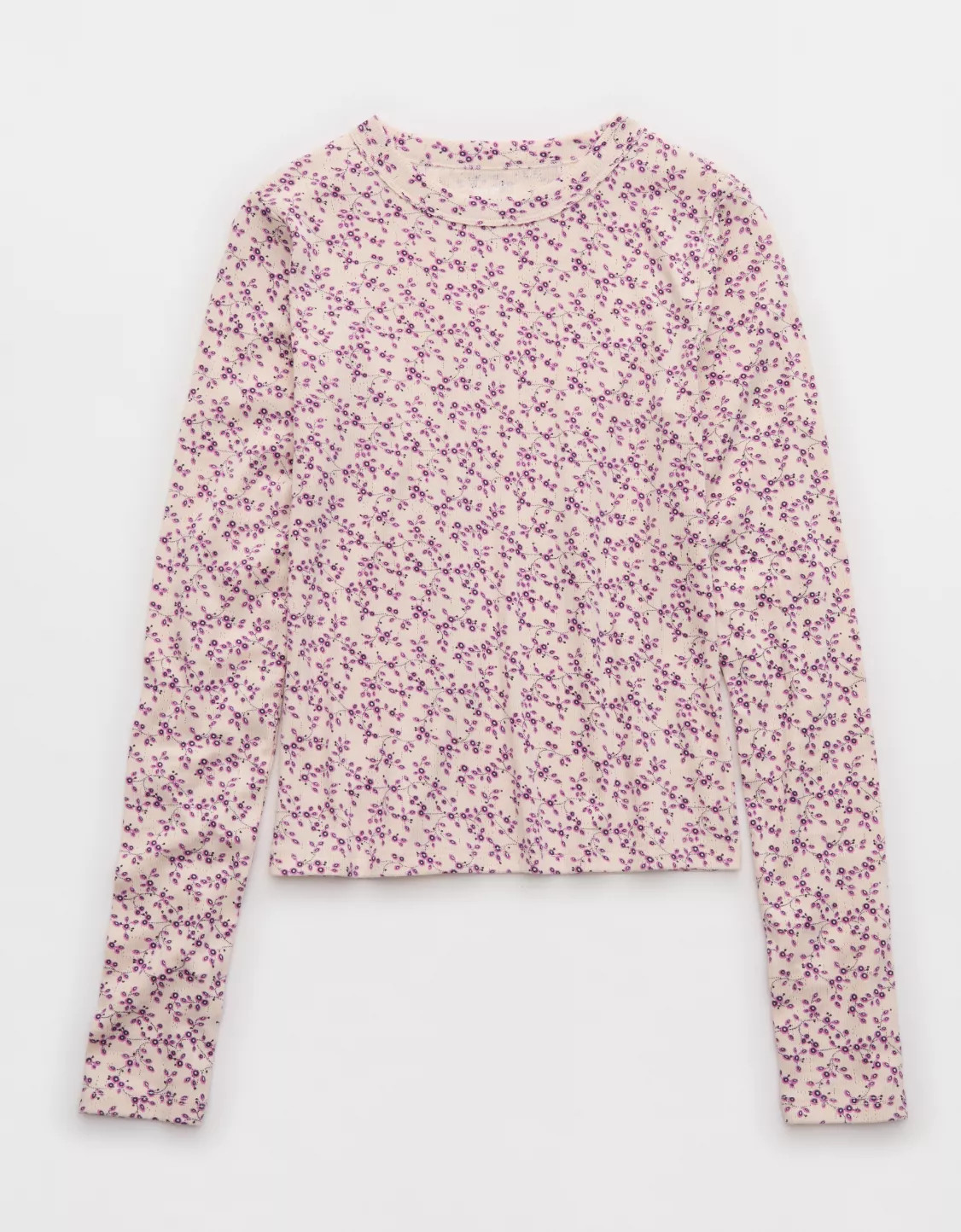 Aerie Pointelle Long Sleeve Top | Aerie