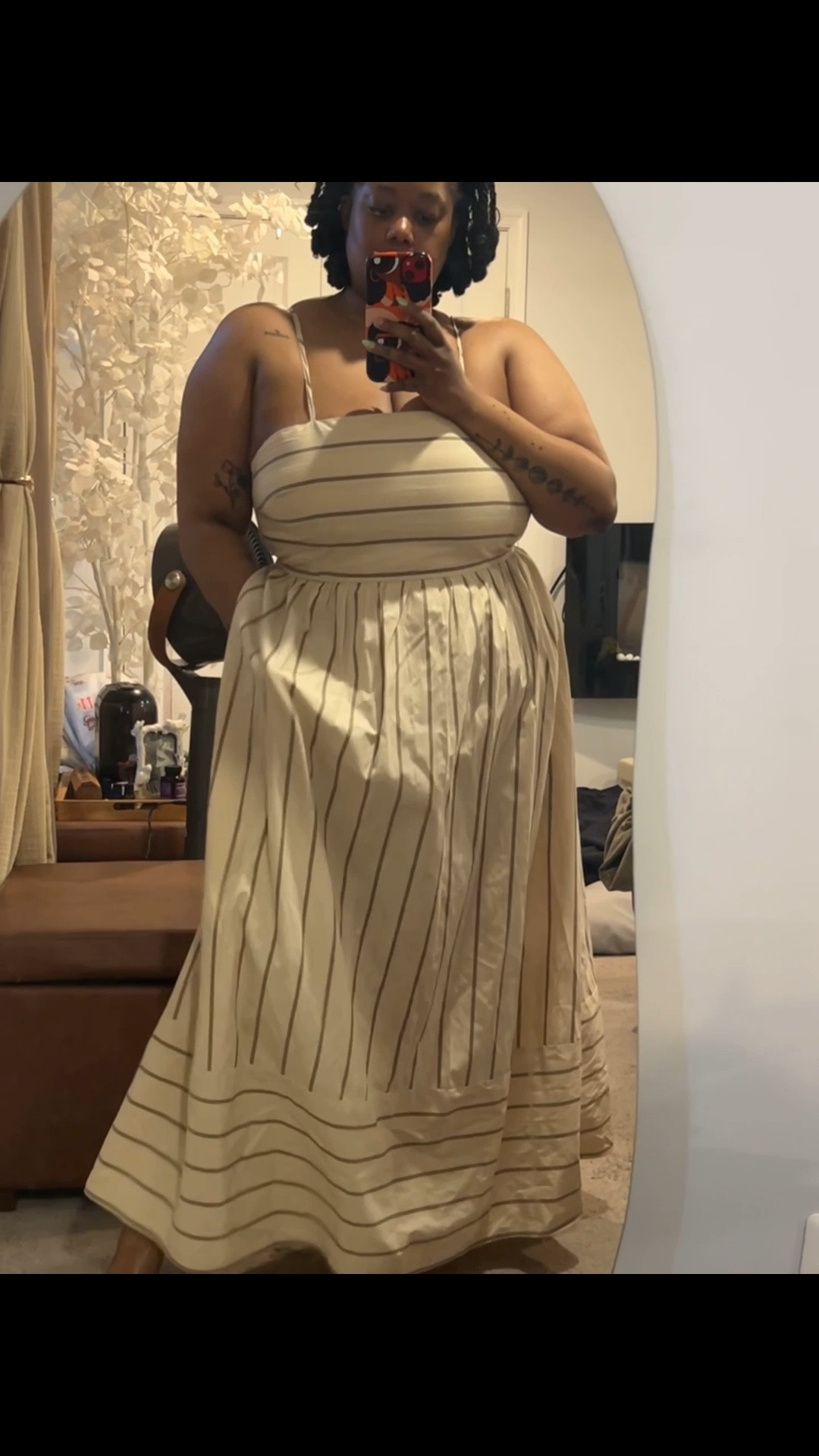 Light, airy, and quietly beautiful ✨ This striped midi dress is one of those throw-on-and-feel-put-together pieces. Easy, breathable, and perfect for warm days when you still want to look polished.

#LTKPlusSize #LTKOver40 #LTKootd