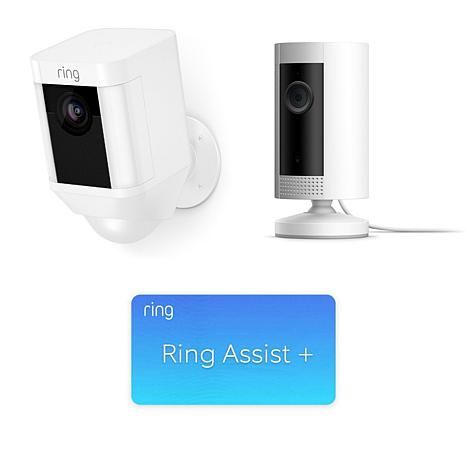 Ring Security Spotlight Camera and Indoor Camera with Ring Assist+ - 20282447 | HSN | HSN