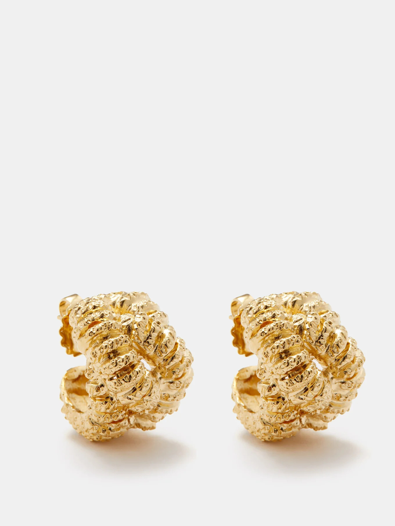 Talisman gold-plated hoop earrings | Matches (UK)