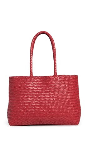 Madewell Women's The Handwoven Leather Tote, Scarlett, One Size | Amazon (US)