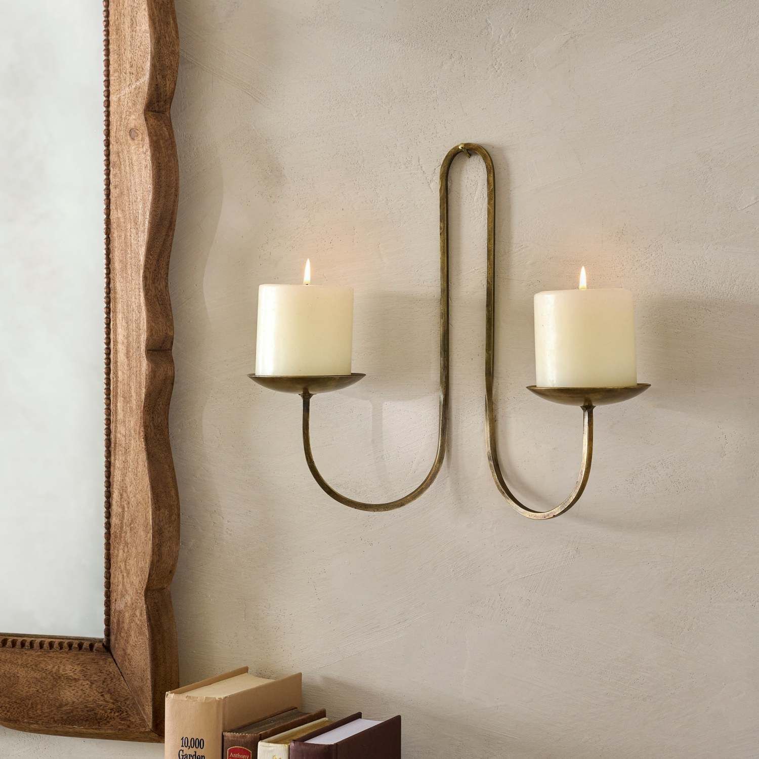 Daniel Antique Brass Candle Sconce | Magnolia