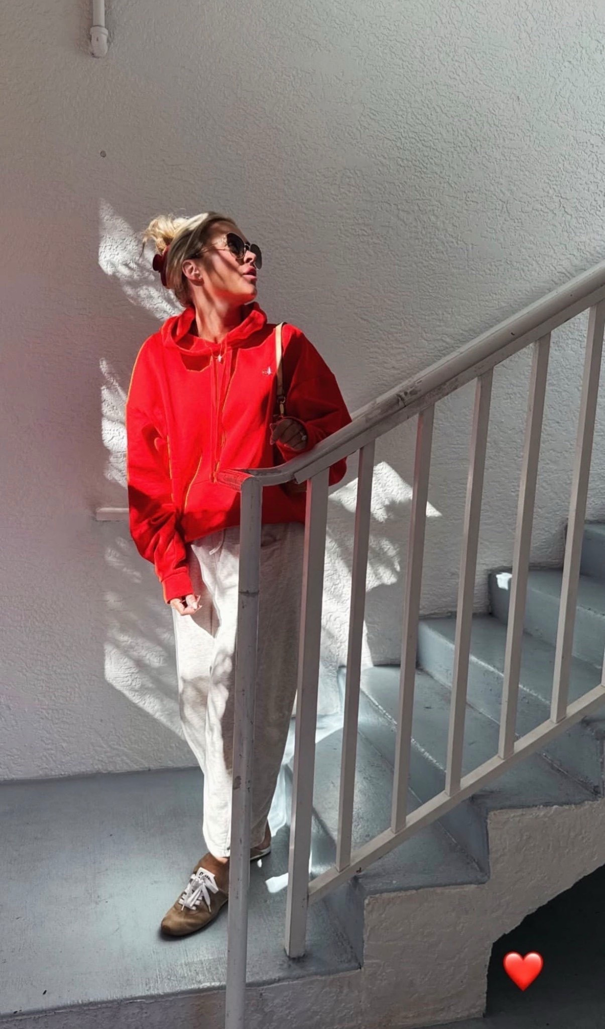 My casual cozy look! Wearing a medium in the hoodie and small in the pants. New color drop in yellow❤️😍! 

Casual. Comfy. Alo. Sweats. Travel look. Miu miu. 

#LTKmomlife #LTKActive #LTKootd