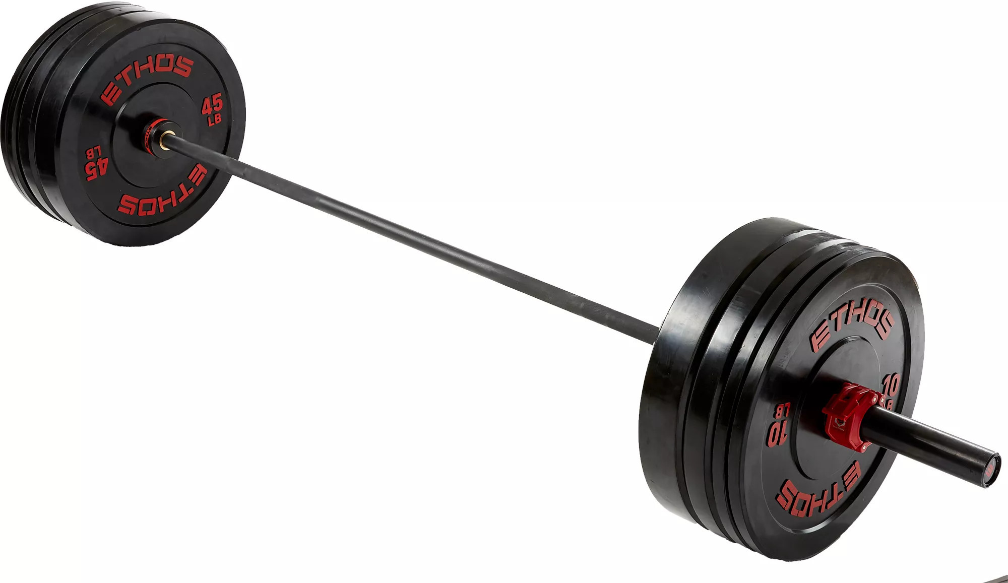 ETHOS 205 lb. Olympic Rubber Bumper Plate Set, Black | DICK'S Sporting Goods