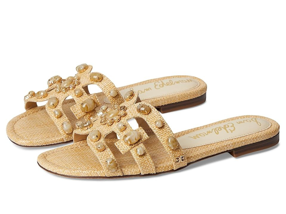 Sam Edelman Bay Ray Women's Sandals Bleached Beechwood Gem: 8.5 M, Leather | Zappos.com