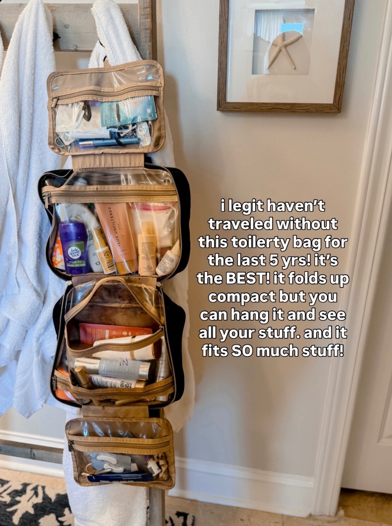 This travel makeup bag is a MUST HAVE! I pack this on every trip! It holds so much, and keeps everything so organized!

#LTKTravel #LTKSeasonal #LTKBeauty