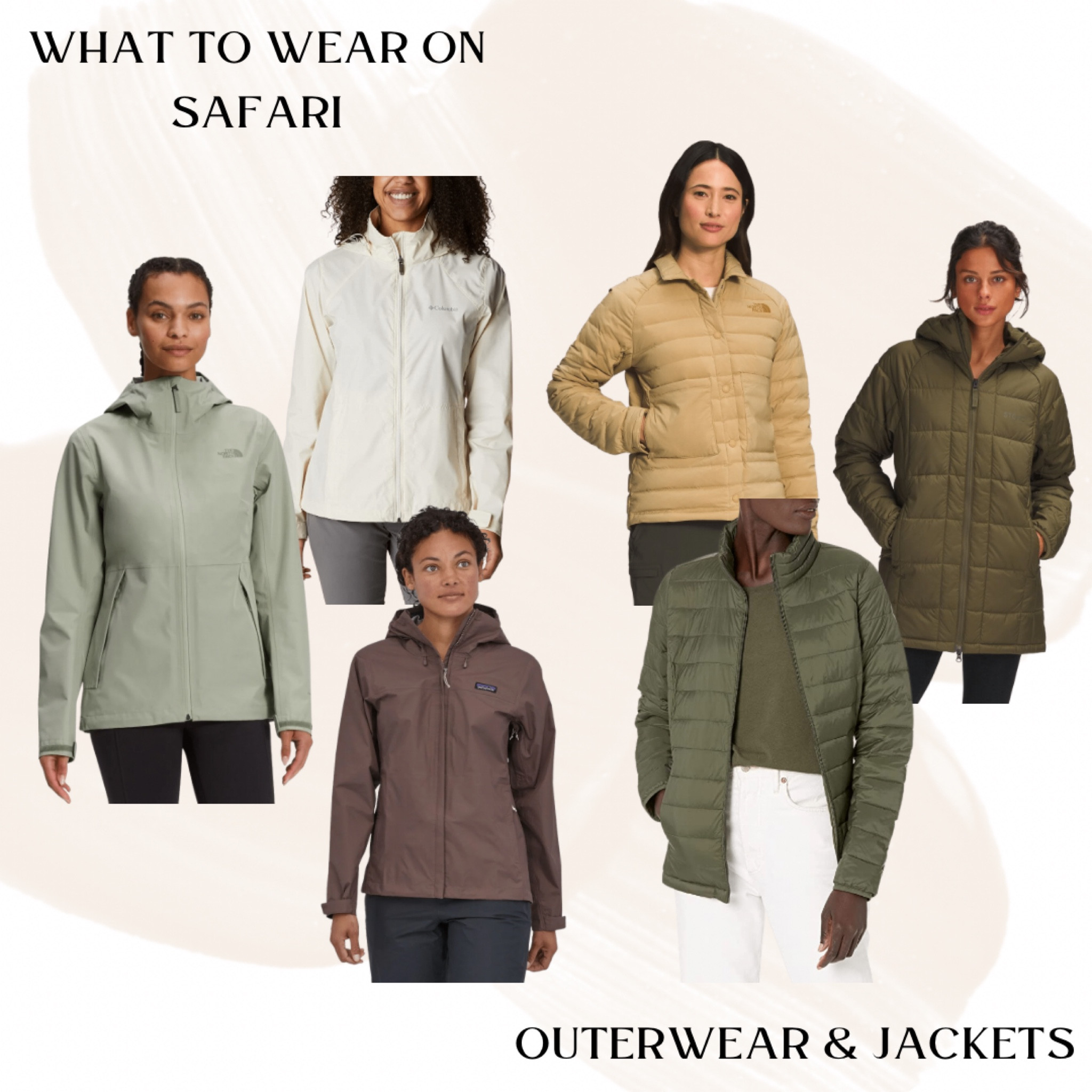 Rain jackets, warm jackets, poof jacket, green coat, neutral coat 

#LTKtravel #LTKSeasonal