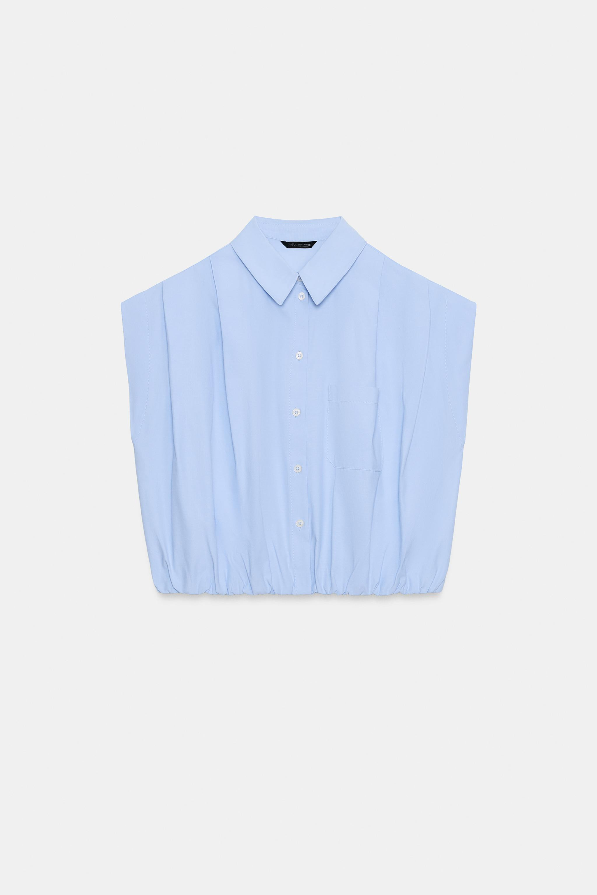 BALLOON CROPPED SHIRT | Zara US