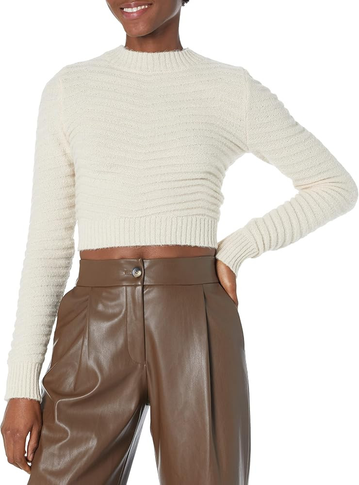 The Drop Women's Ezra Cropped Mock-Neck Sweater | Amazon (US)