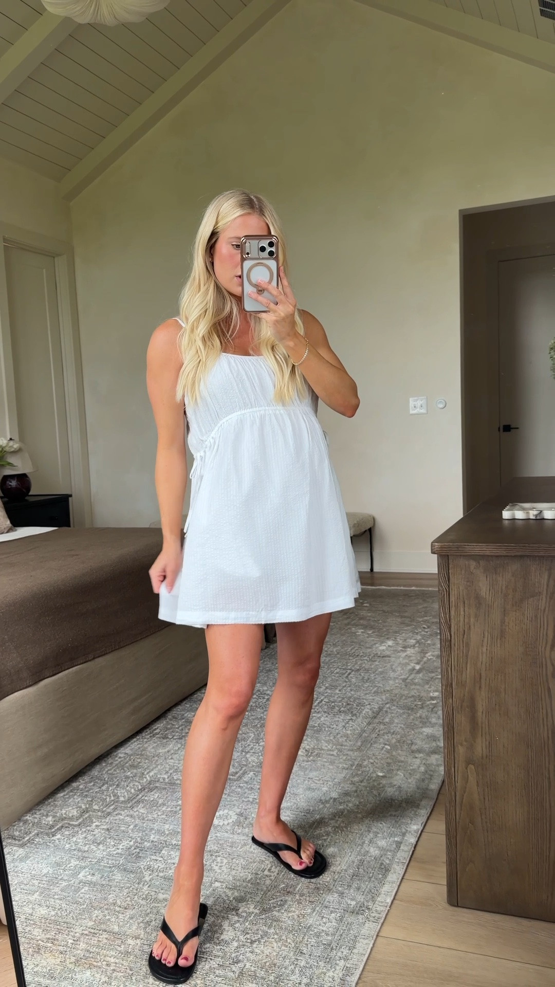 Code SHORTSAF for 15% off on top of their current sale! Wearing a medium in dress (sized up for pregnancy)! #kathleenpost @abercrombie #abercrombiepartner 

***Use code SHORTSAF to get an additional 15% off almost everything in stores and online at checkout from 5/7/26-5/11/26 in US/CA. Exclusions apply. See details online.

Summer outfit, summer dress, bump friendly, maternity look

#LTKootd #LTKSeasonal #LTKBump