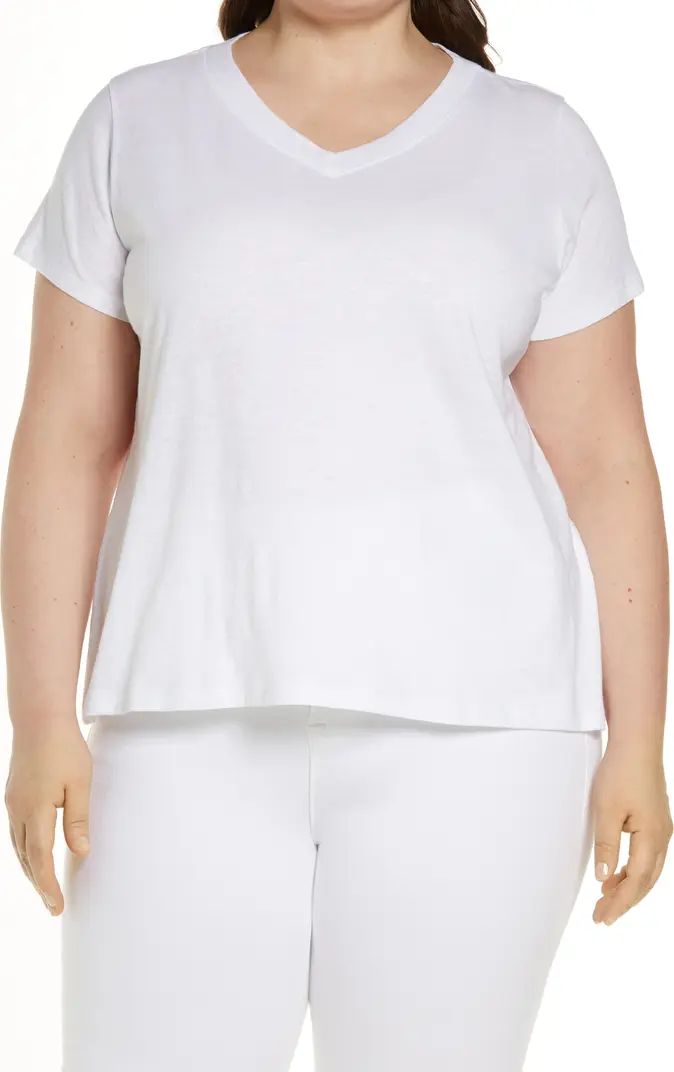 Eileen Fisher V-Neck Organic Cotton T-Shirt | Nordstrom | Nordstrom