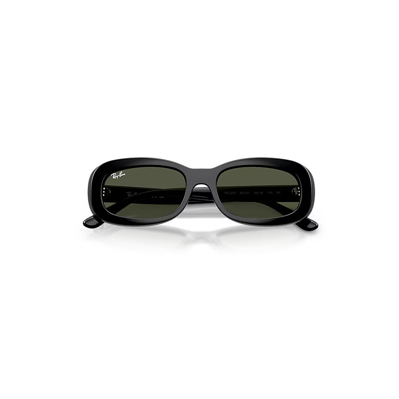 Ray-Ban Rb2221 Sunglasses Black Frame Green Lenses 53-18 | Ray-Ban (US)