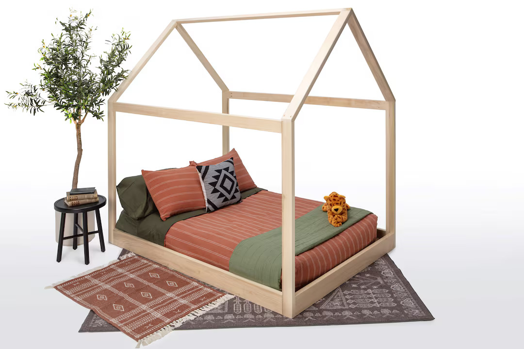 Full Size House Bed Frame Made in US optional slats and legs | Etsy (US)