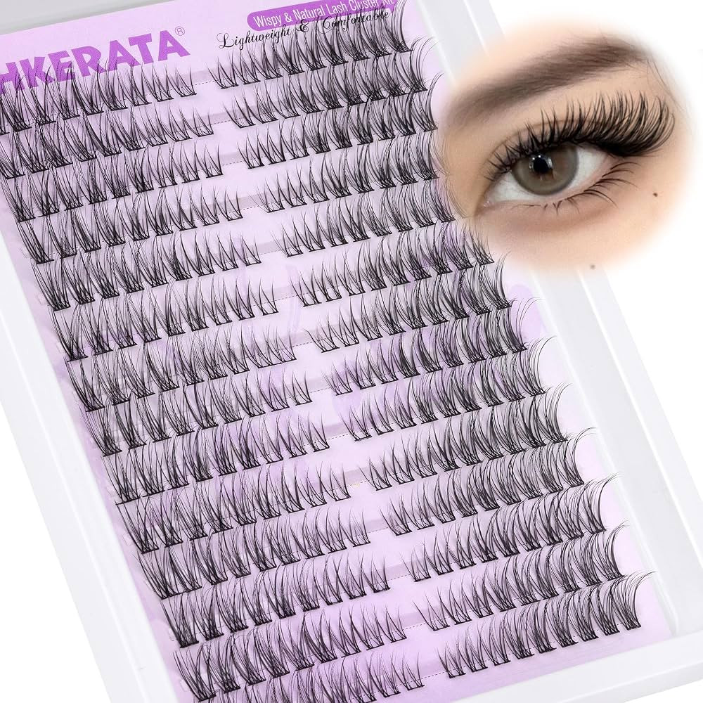 Wispy Lash Clusters Natural Eyelash Clusters, 252Pcs C Curl Eyelash Clusters Lashes Wispy Cat Eye... | Amazon (US)