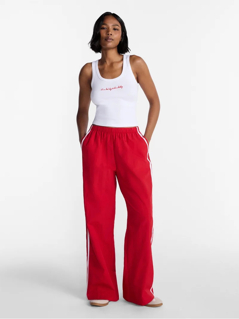 No Boundaries Ribbed Graphic Game-Day Tank Top, Women's and Women's Plus Sizes XXS-4X | Walmart (US)