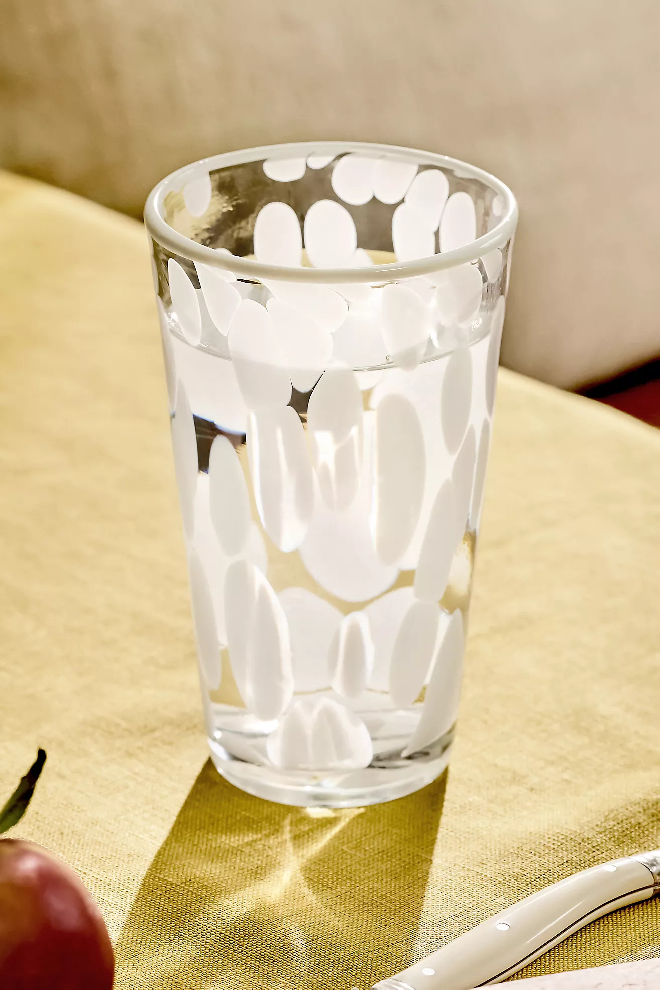 Dapple Dot Hand-Blown Highball Glass | Anthropologie (US)