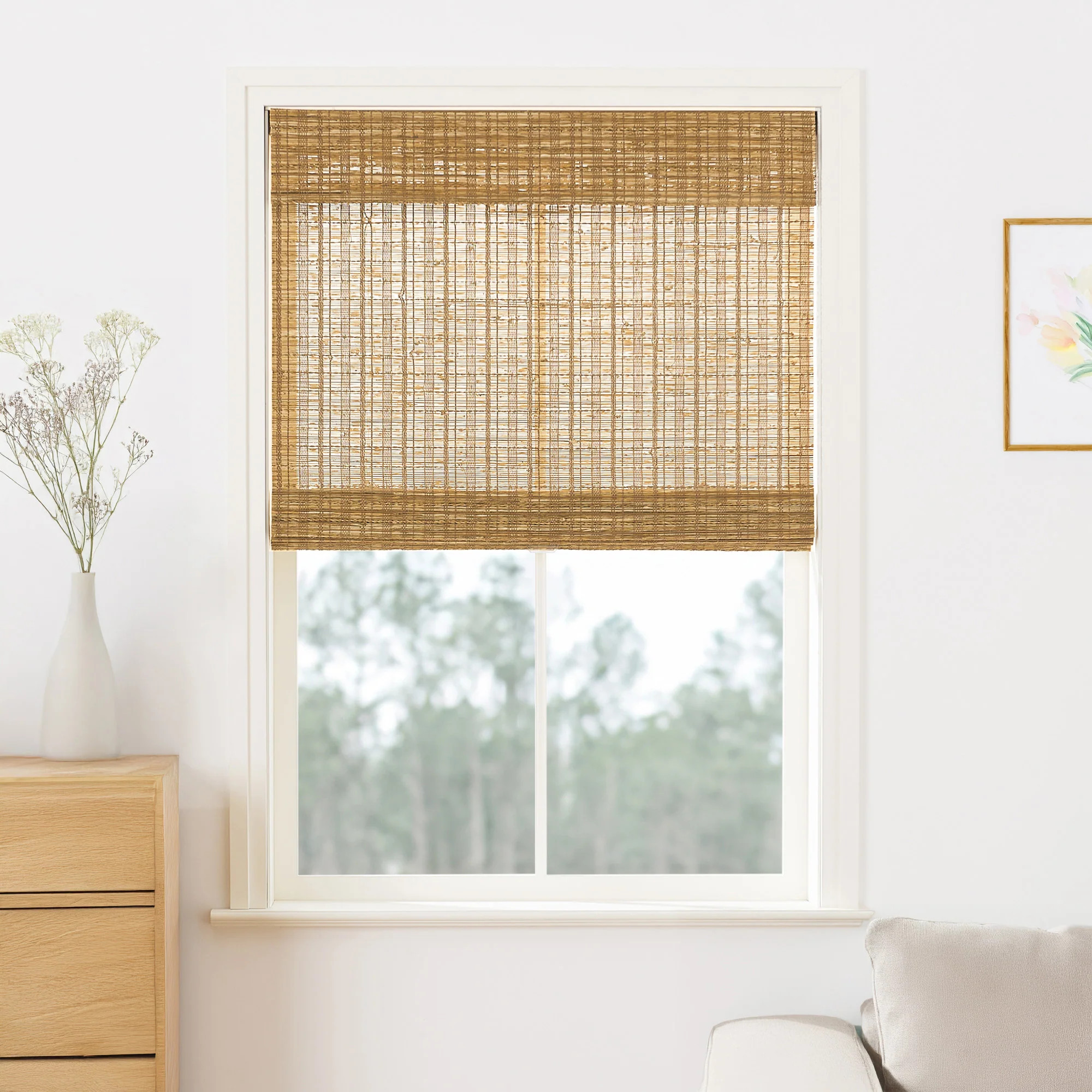 Ramie Woven Bamboo Blinds & Shades | Cinnamon | NeutralCurtains