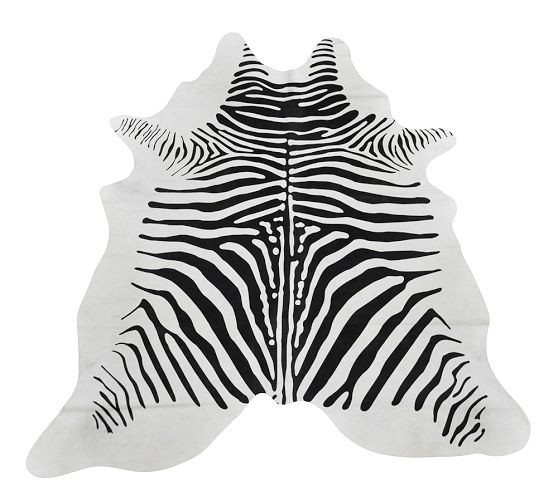 Zebra Pattern Hide Rug | Pottery Barn (US)